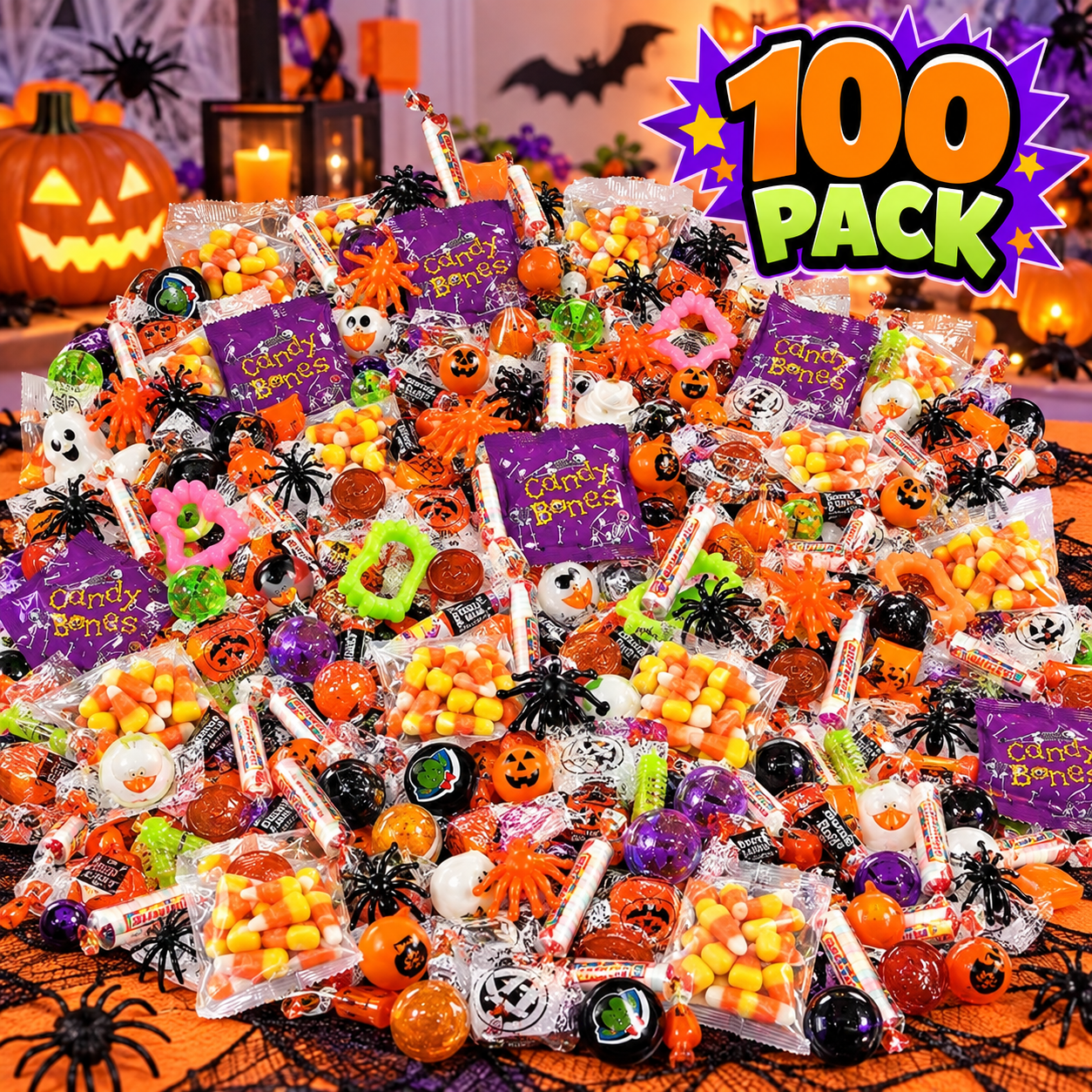 *Halloween Creepy Casket w/100 Pk of Toys & Candy